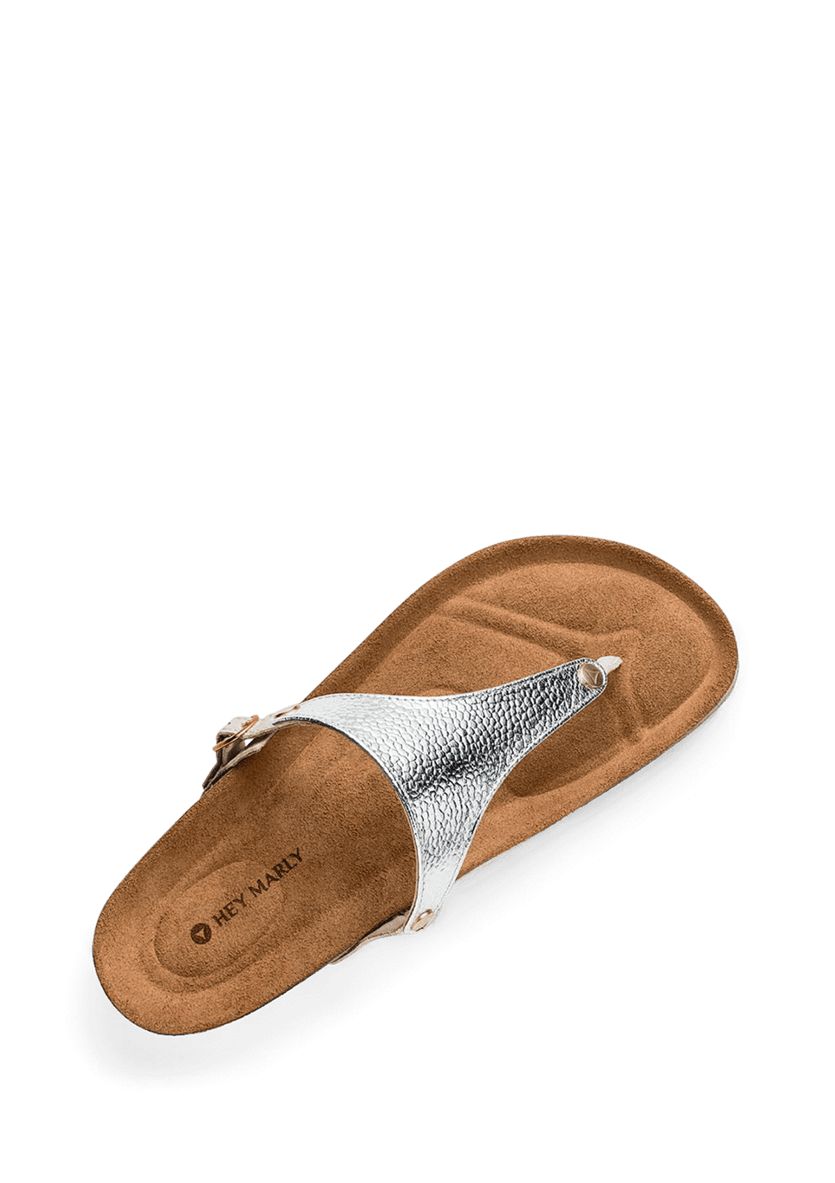 Seitenansicht auf neutralem Hintergrund des Produktes Mars Metallic in der Farbe Casual Cork Crema