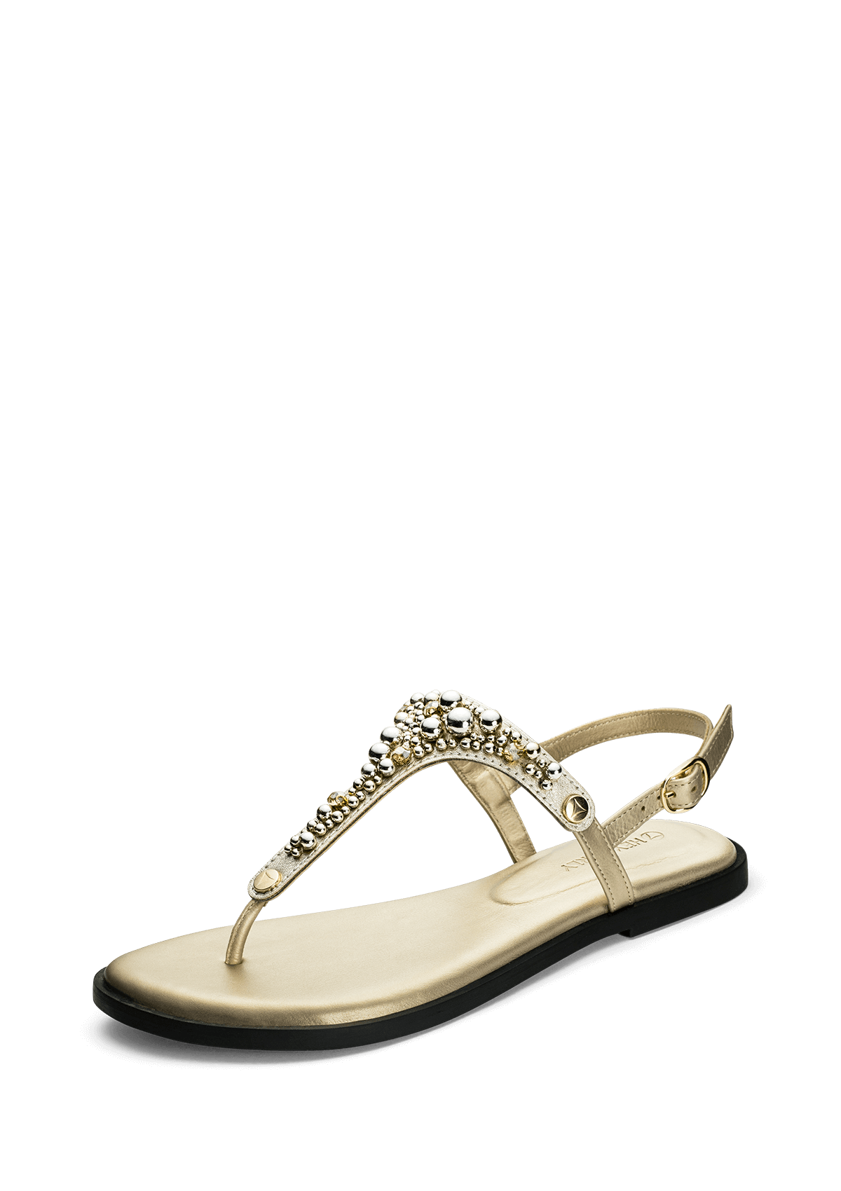 Frontalansicht auf neutralem Hintergrund des Produktes Precious Pearl in der Farbe Classic Gold