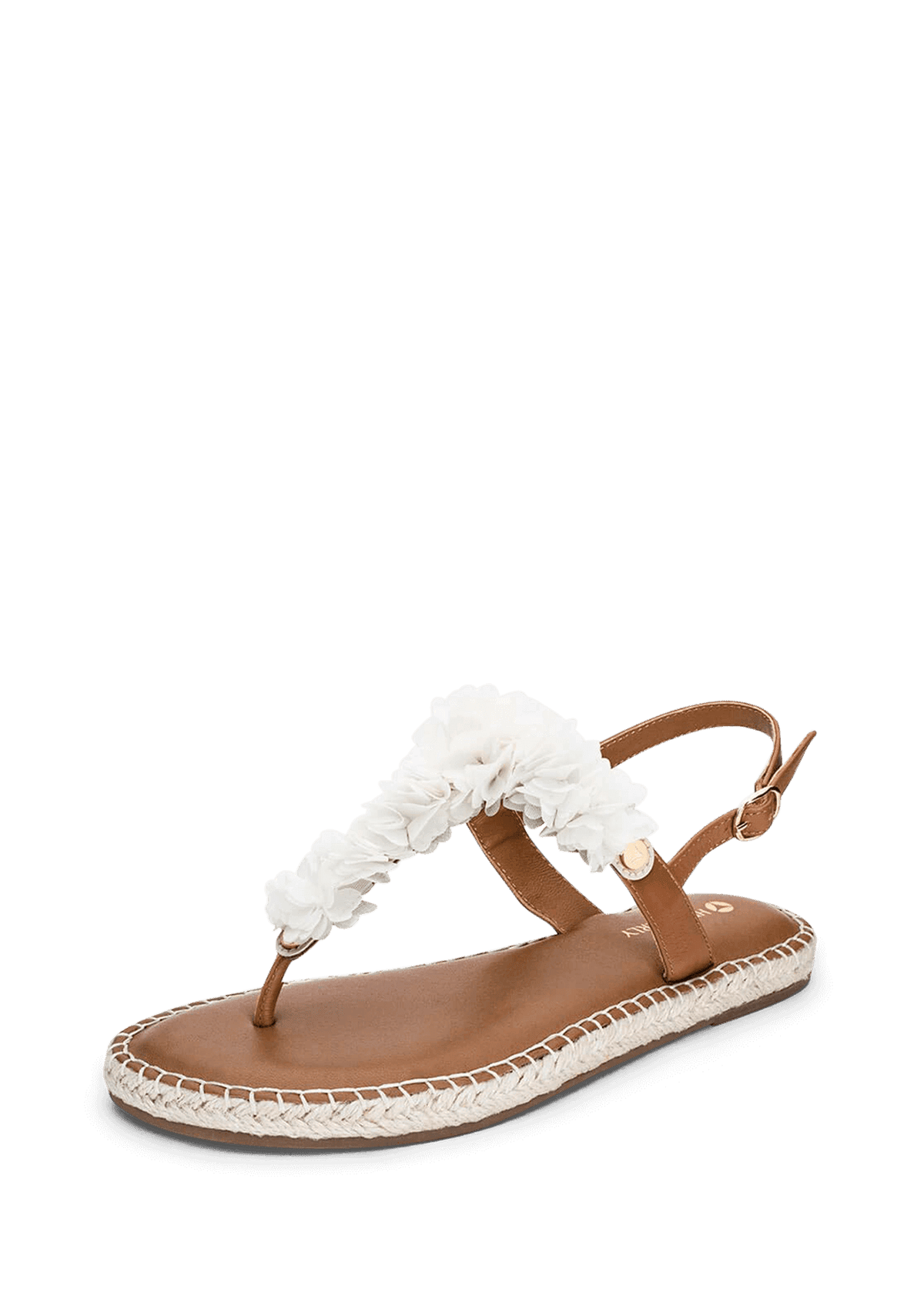 Frontalansicht auf neutralem Hintergrund des Produktes Soft Flower in der Farbe White