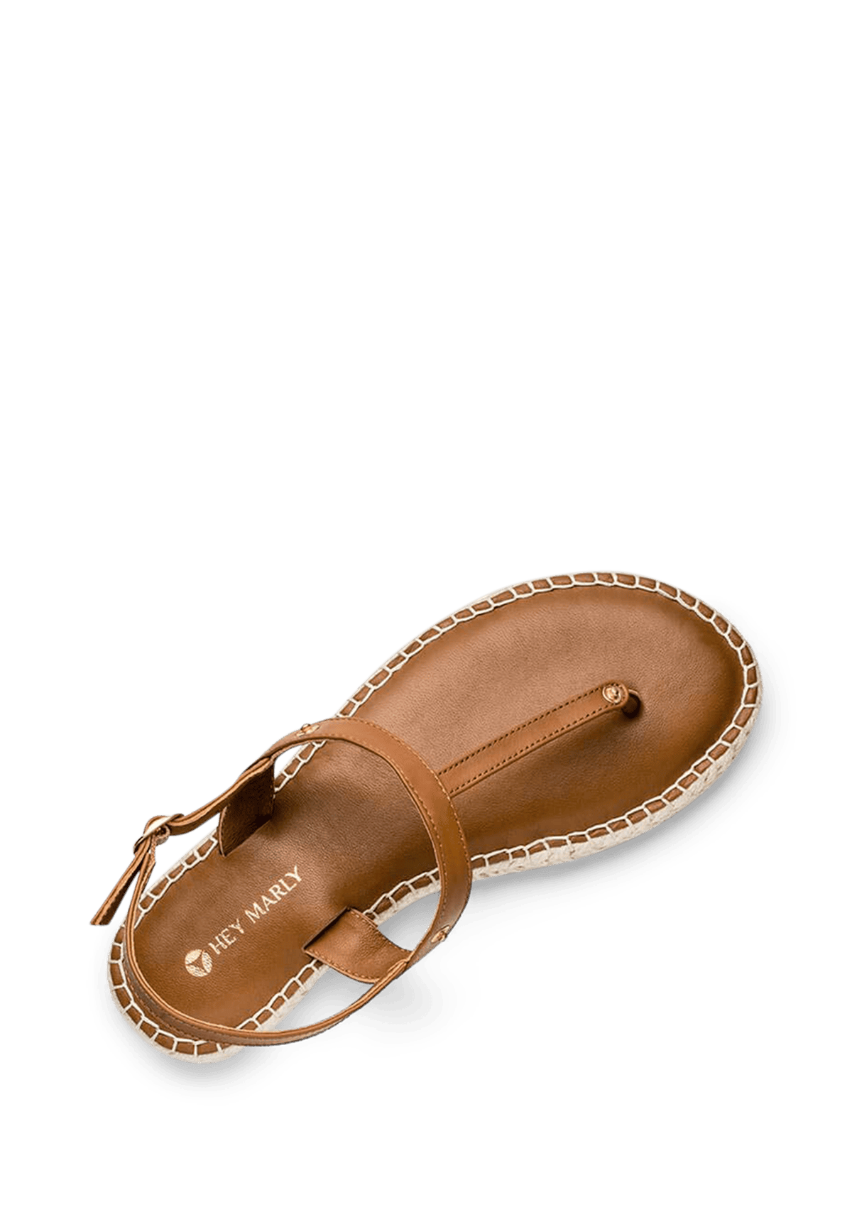 Seitenansicht auf neutralem Hintergrund des Produktes Classic Bast in der Farbe Cognac