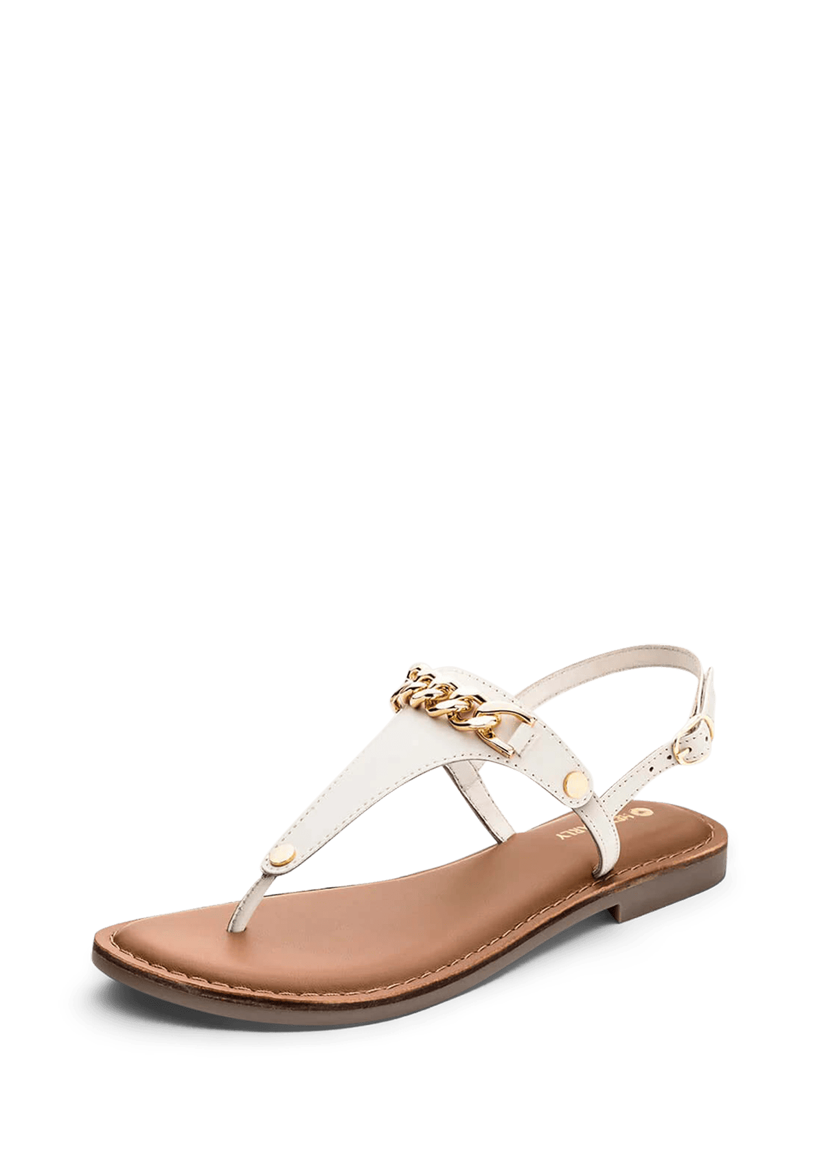 Frontalansicht auf neutralem Hintergrund des Produktes Gold Chain in der Farbe Classic Crema