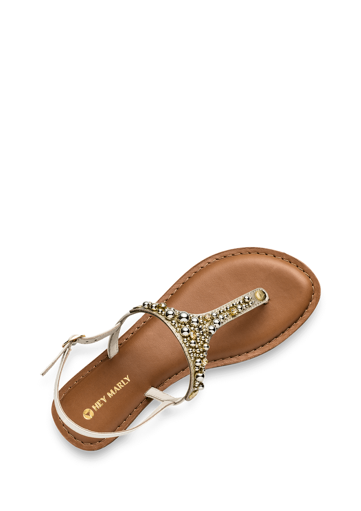 Seitenansicht auf neutralem Hintergrund des Produktes Precious Pearl in der Farbe Classic Crema