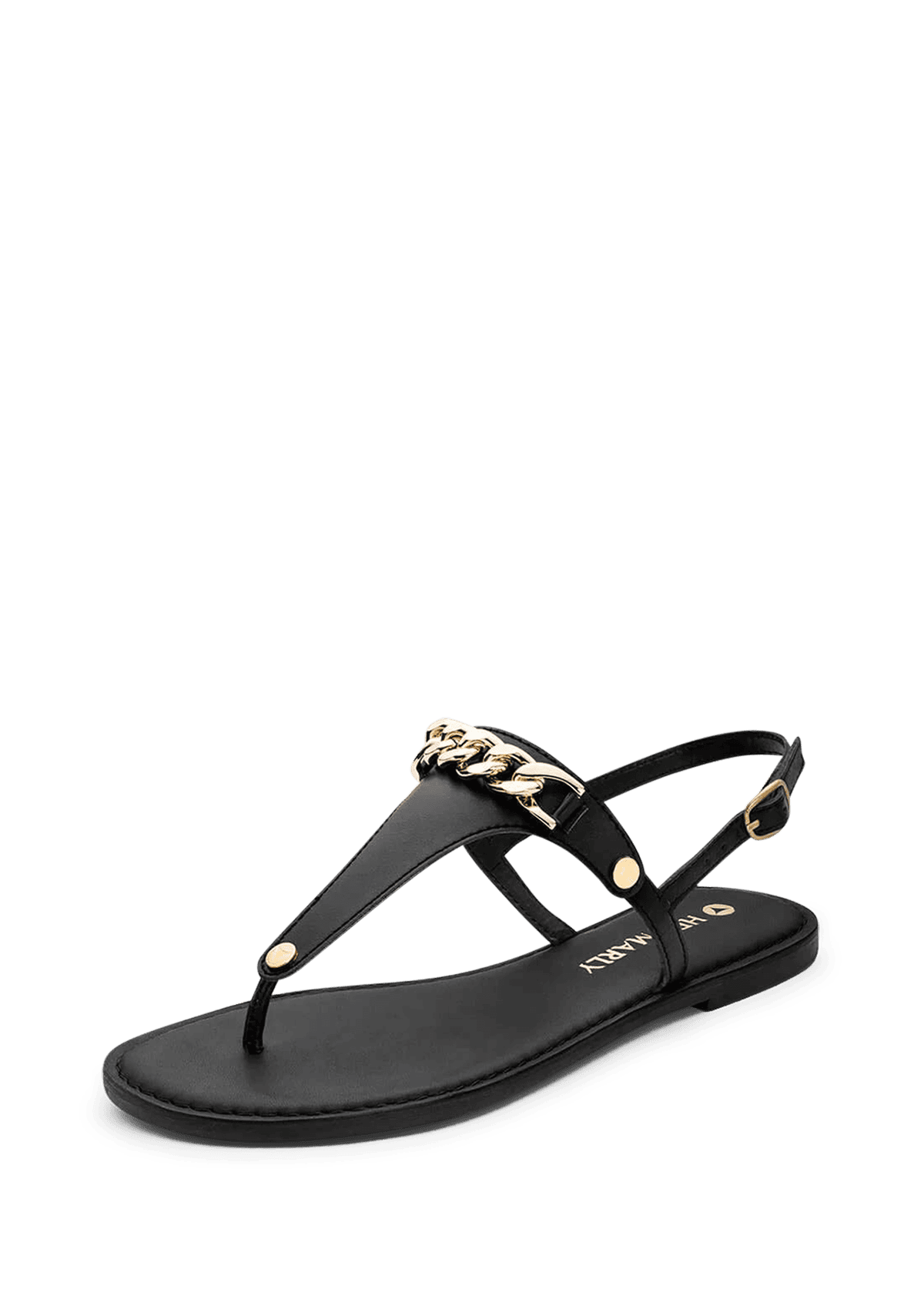 Frontalansicht auf neutralem Hintergrund des Produktes Gold Chain in der Farbe Classic Black