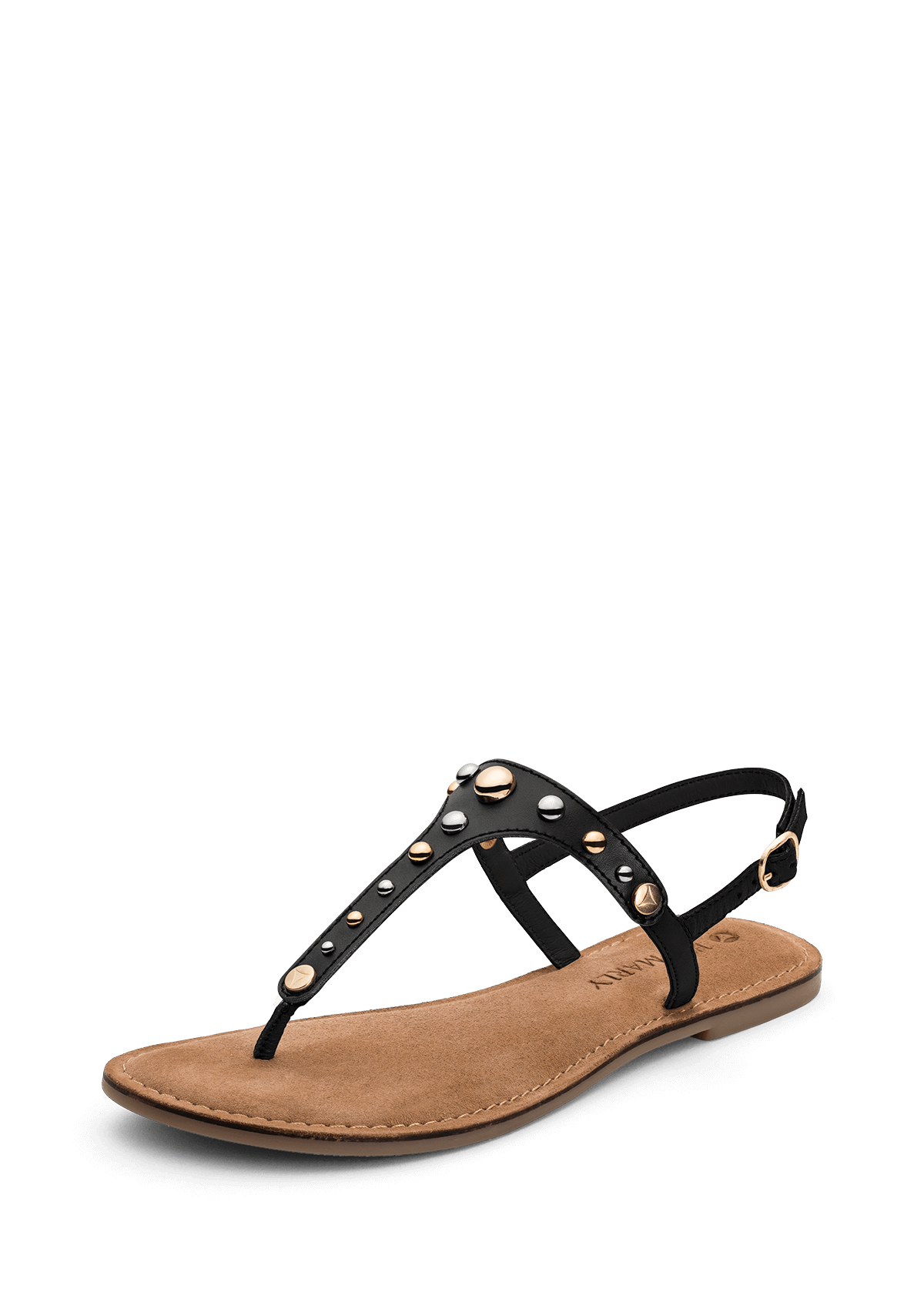 Frontalansicht auf neutralem Hintergrund des Produktes Urban Stud in der Farbe Comfort Black