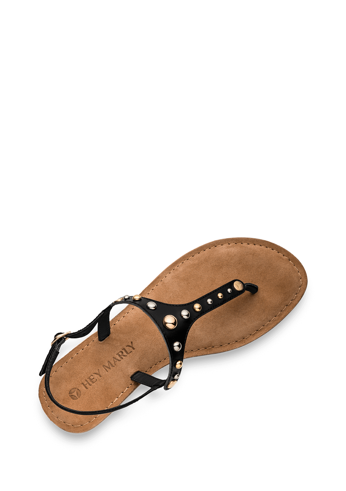 Seitenansicht auf neutralem Hintergrund des Produktes Urban Stud in der Farbe Comfort Black