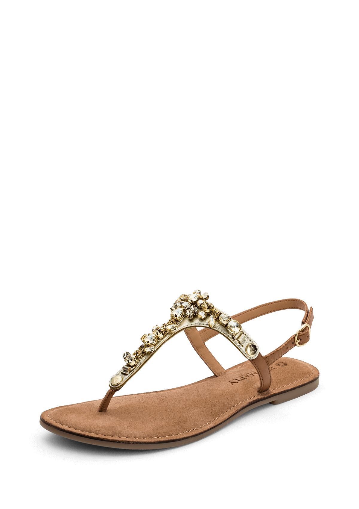 Frontalansicht auf neutralem Hintergrund des Produktes Brilliant Life in der Farbe Comfort Cognac