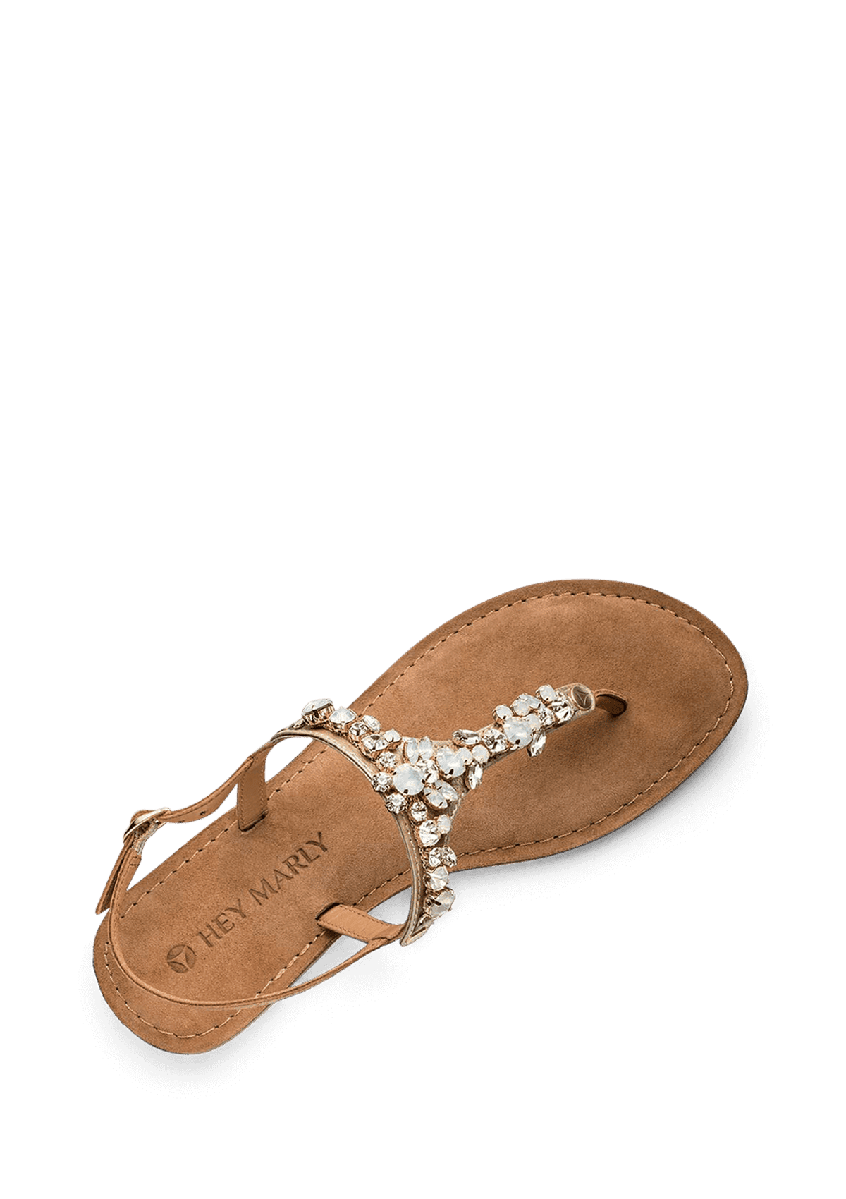 Seitenansicht auf neutralem Hintergrund des Produktes Brilliant Life in der Farbe Comfort Cognac Crystal