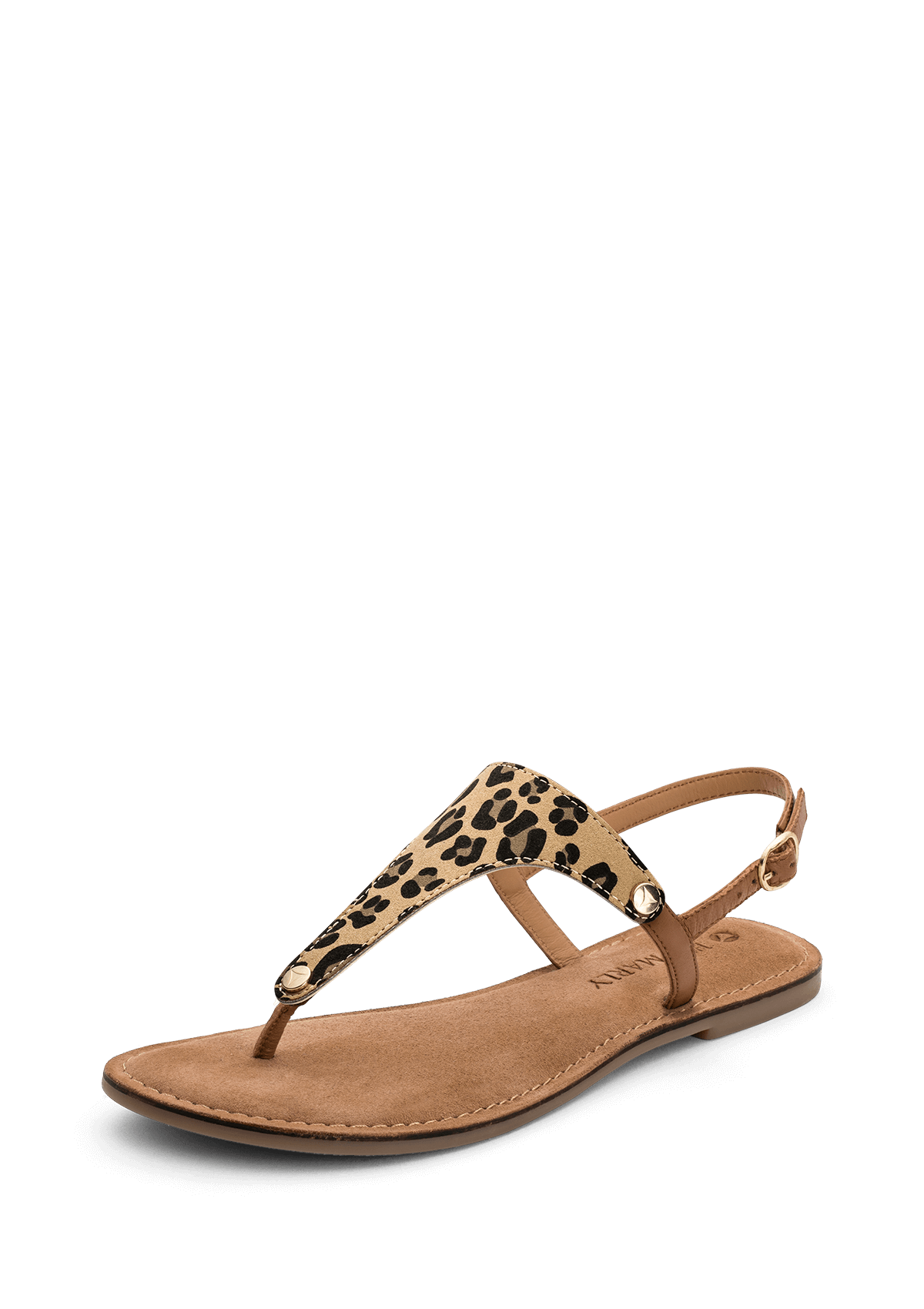 Frontalansicht auf neutralem Hintergrund des Produktes Animal Print in der Farbe Comfort Cognac