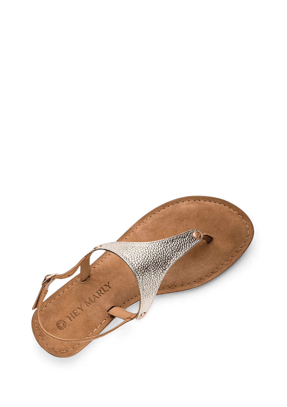 Seitenansicht auf neutralem Hintergrund des Produktes Mars Metallic in der Farbe Comfort Cognac