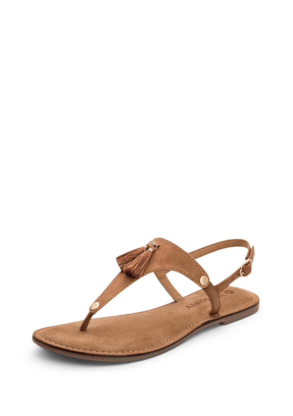 Frontalansicht auf neutralem Hintergrund des Produktes Pom de Paris in der Farbe Cognac