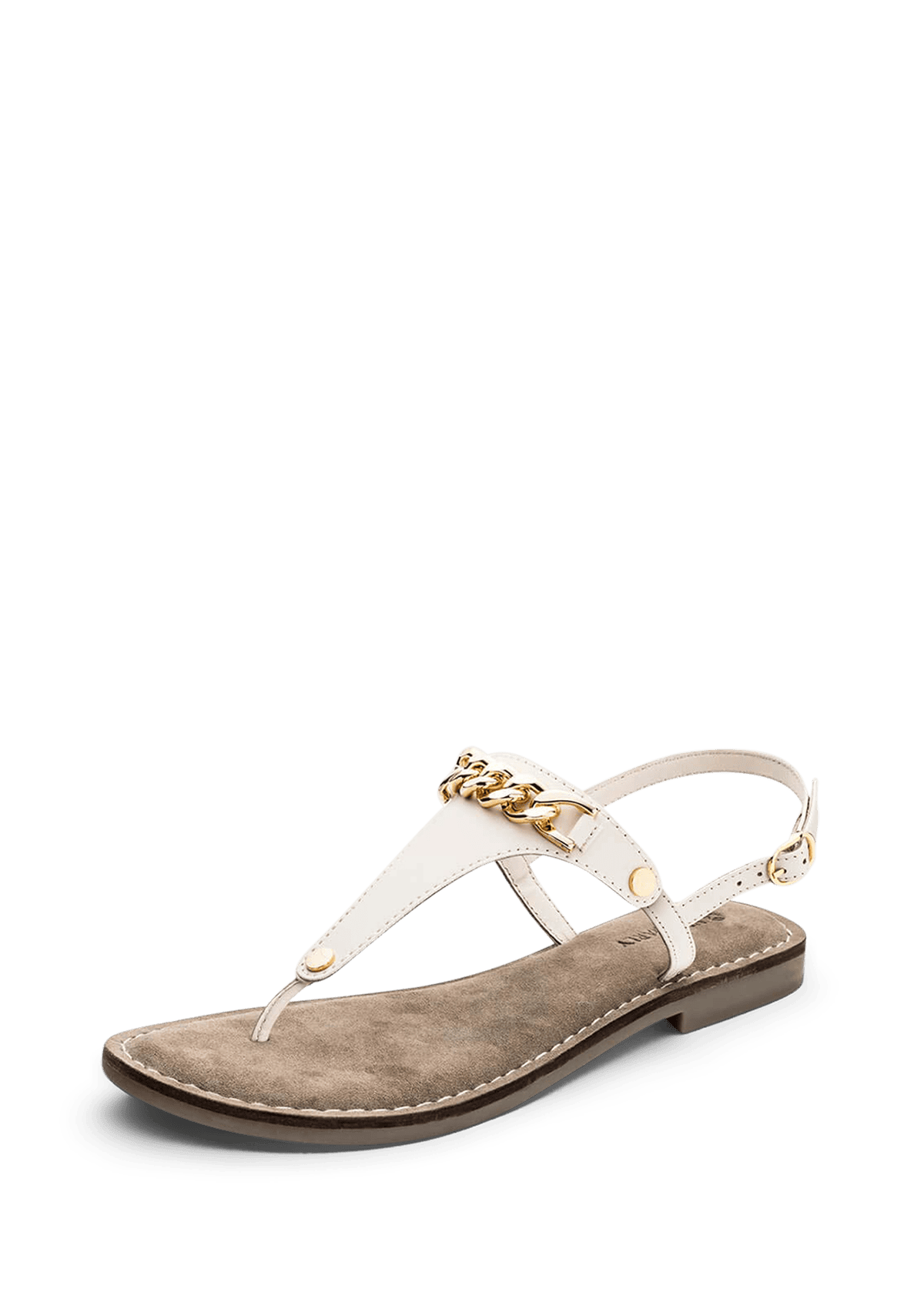 Frontalansicht auf neutralem Hintergrund des Produktes Gold Chain in der Farbe Crema