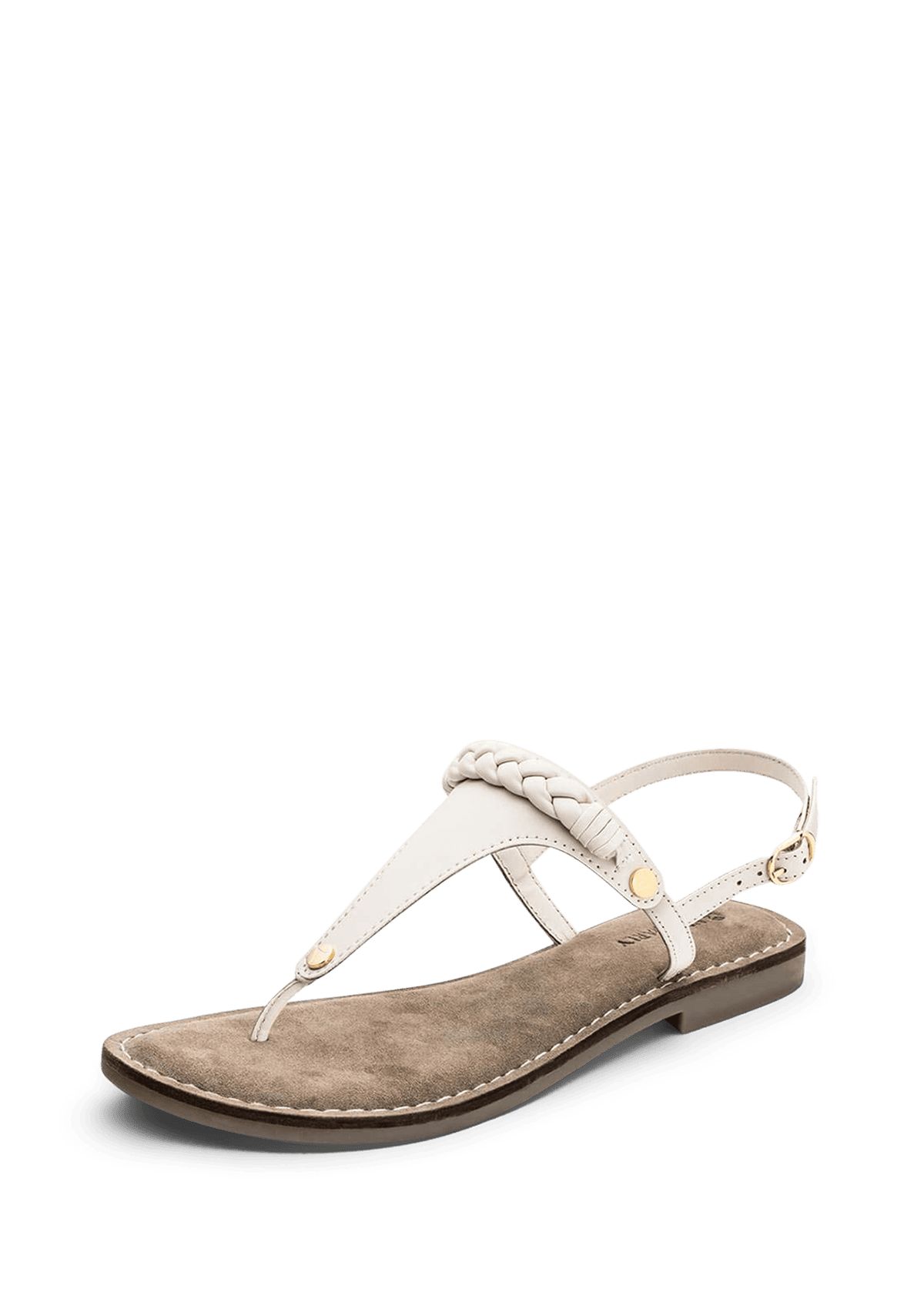 Frontalansicht auf neutralem Hintergrund des Produktes Braided in der Farbe Crema