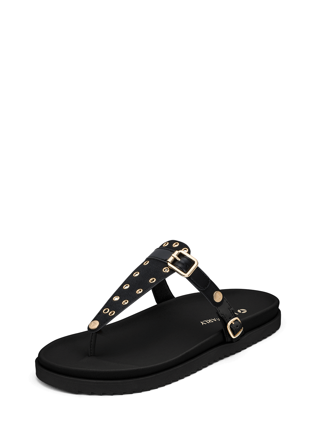 Frontalansicht auf neutralem Hintergrund des Produktes Eyelet Classic in der Farbe Casual Clean Black