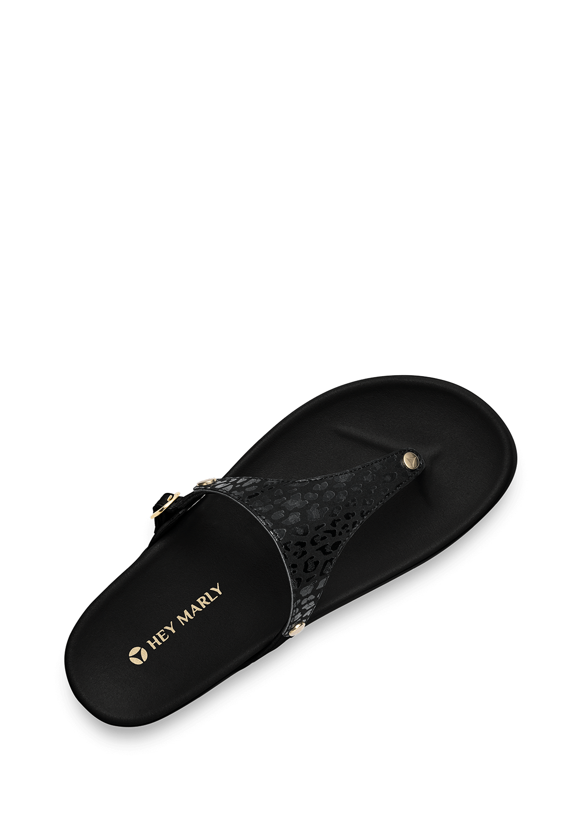 Seitenansicht auf neutralem Hintergrund des Produktes Animal Print in der Farbe Casual Clean Black