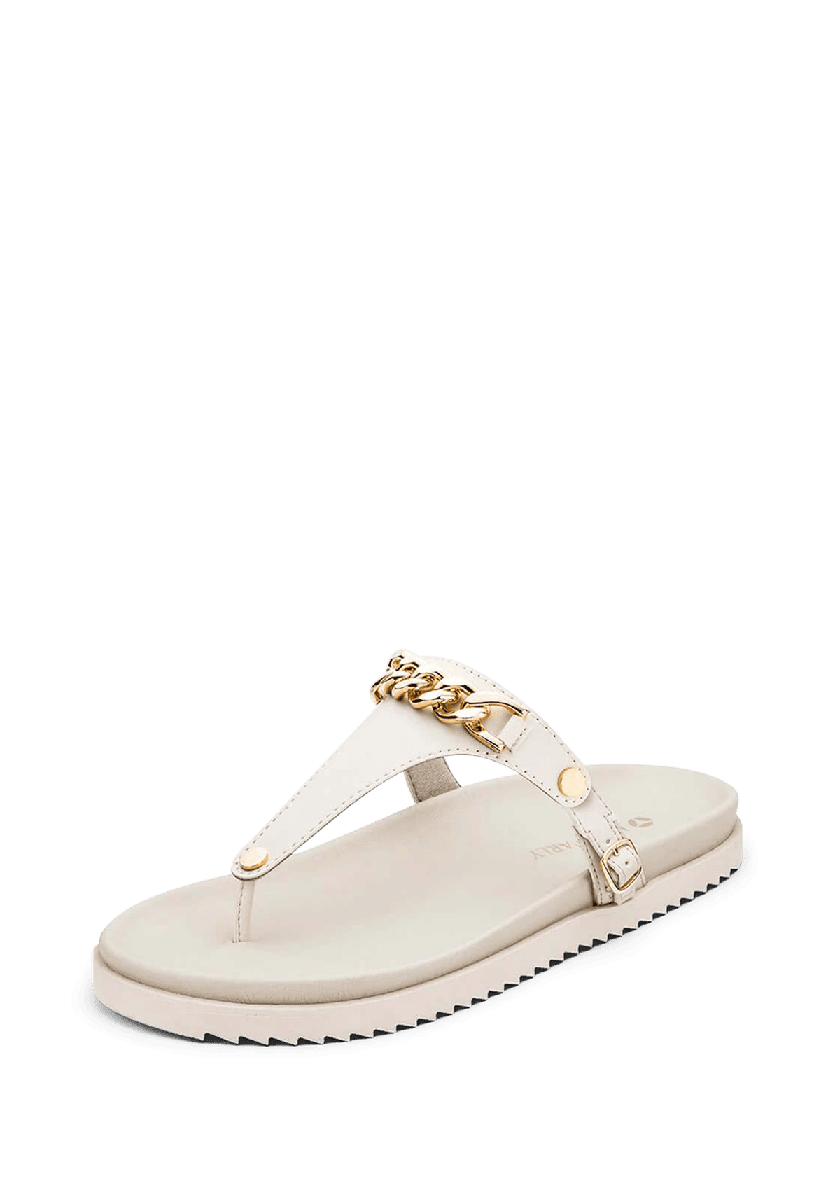 Frontalansicht auf neutralem Hintergrund des Produktes Gold Chain in der Farbe Crema