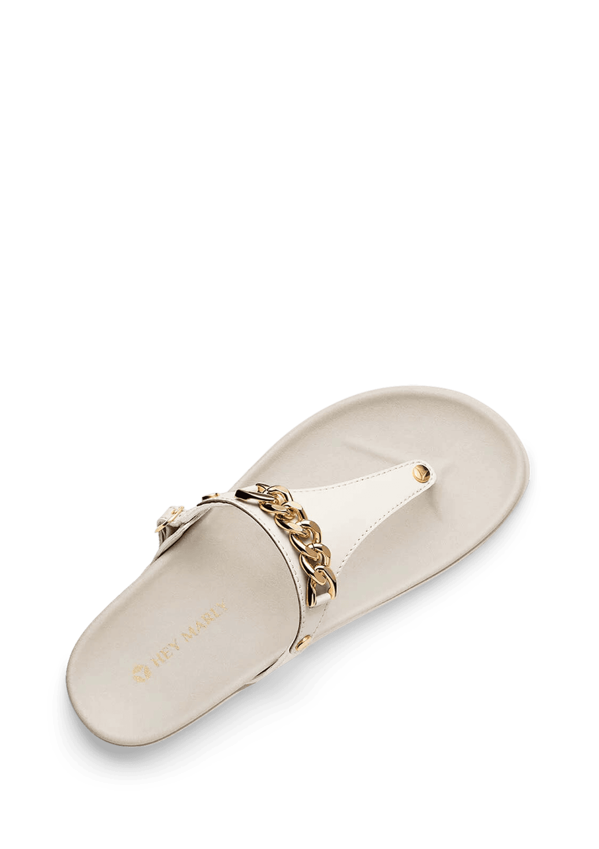 Seitenansicht auf neutralem Hintergrund des Produktes Gold Chain in der Farbe Casual Clean Crema