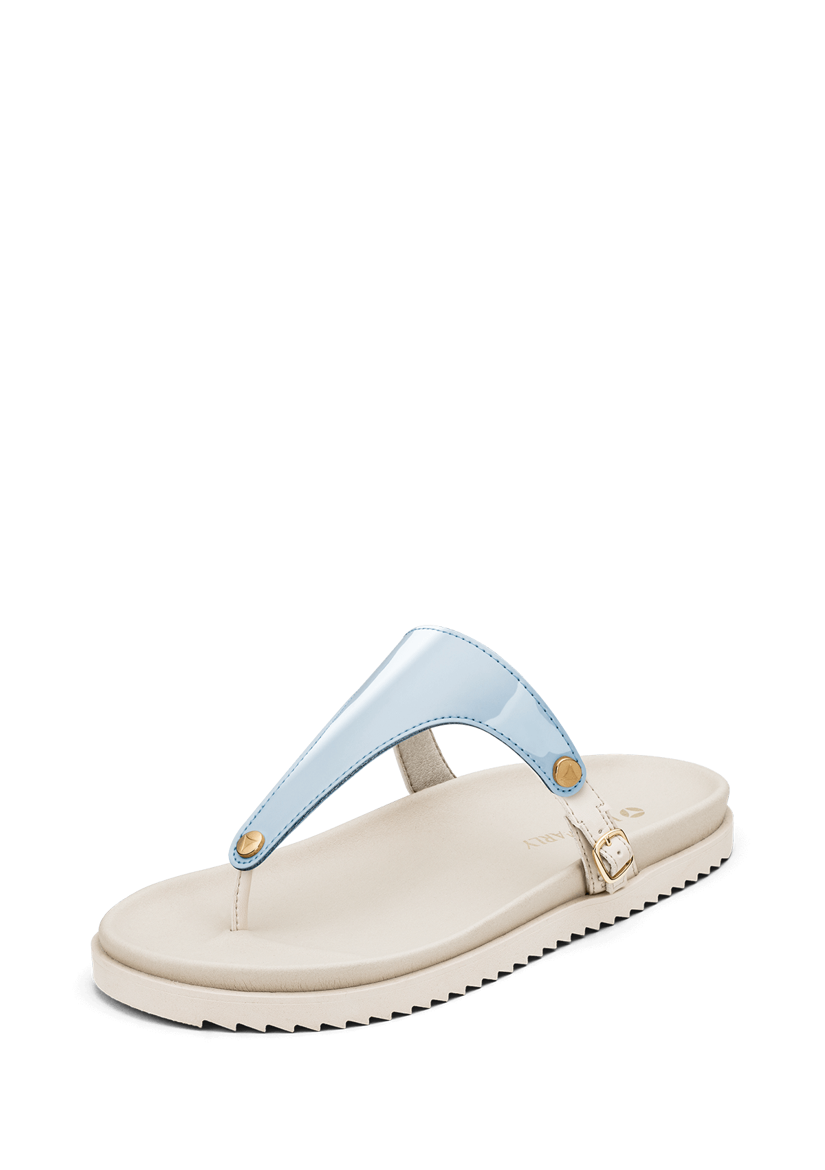 Frontalansicht auf neutralem Hintergrund des Produktes City Gloss in der Farbe Blue Light