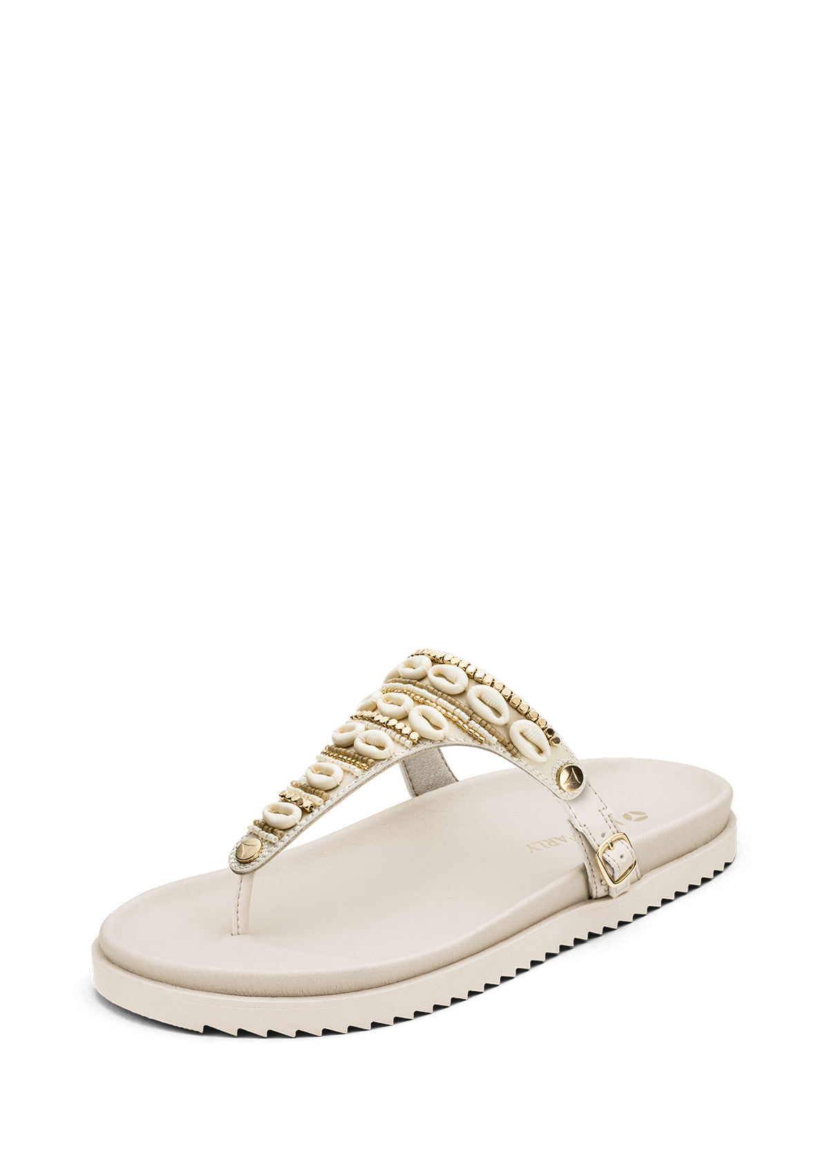 Frontalansicht auf neutralem Hintergrund des Produktes Ethno Shells in der Farbe Casual Clean Crema