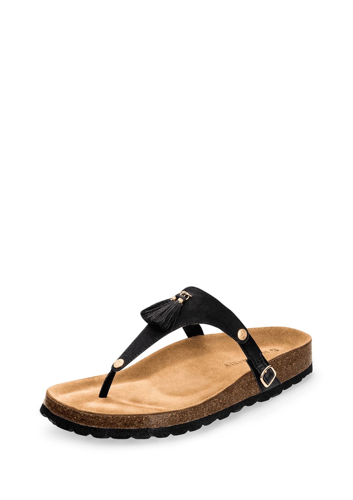 Frontalansicht auf neutralem Hintergrund des Produktes Pom de Paris in der Farbe Casual Cork Black