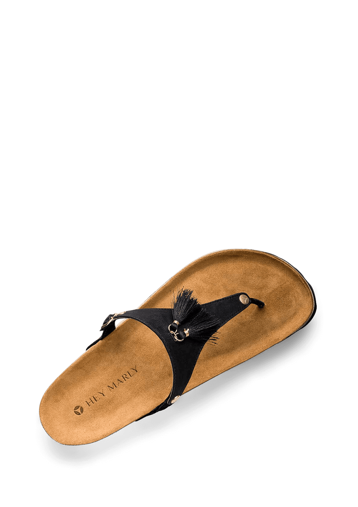 Seitenansicht auf neutralem Hintergrund des Produktes Pom de Paris in der Farbe Casual Cork Black