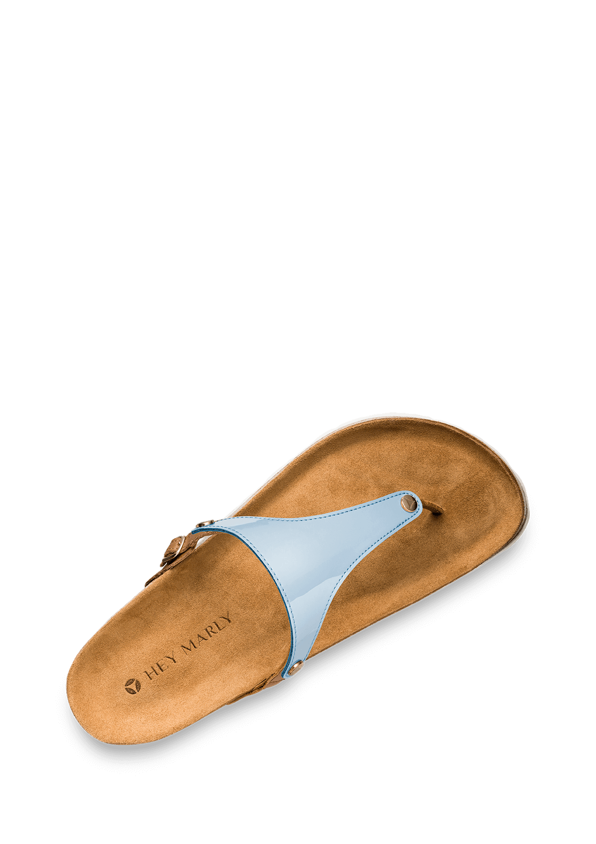 Seitenansicht auf neutralem Hintergrund des Produktes City Gloss in der Farbe Casual Cork Cognac