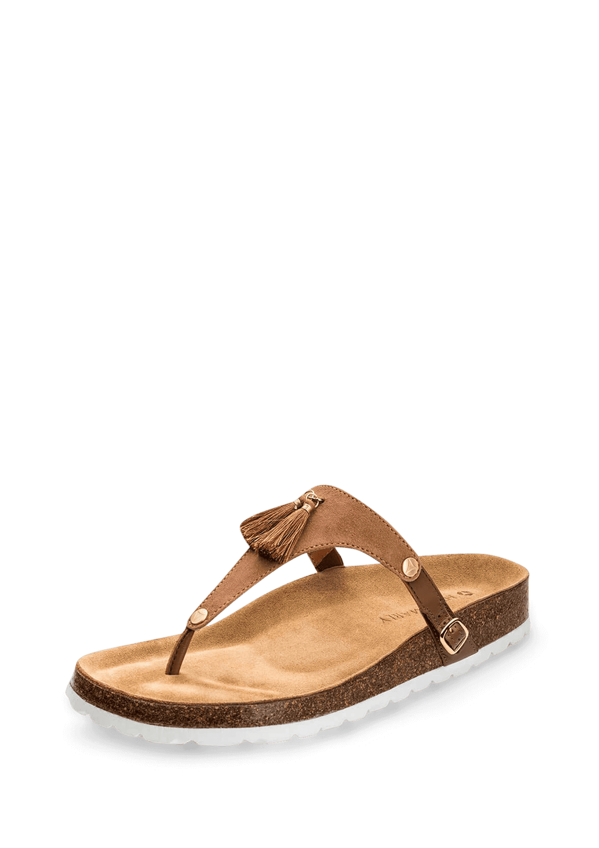 Frontalansicht auf neutralem Hintergrund des Produktes Pom de Paris in der Farbe Cognac