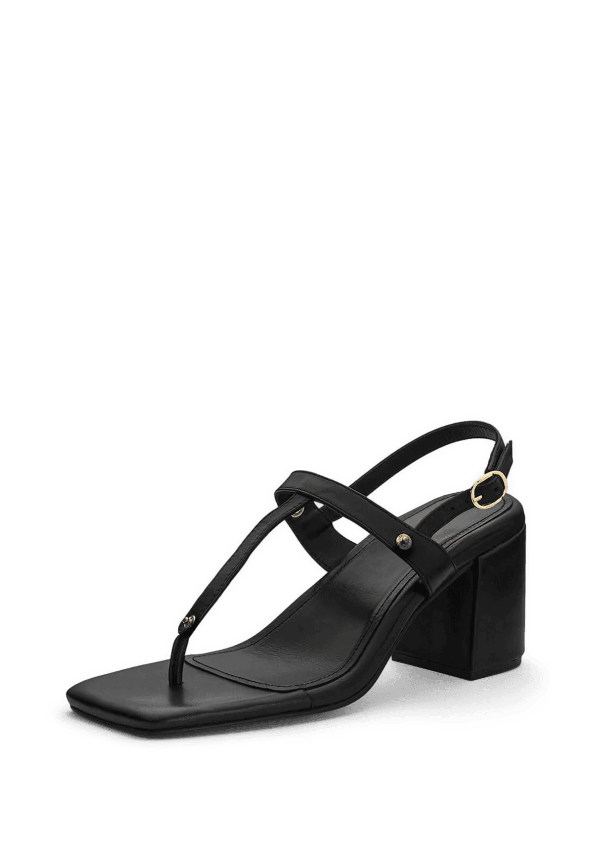 Block Heel Mid Black