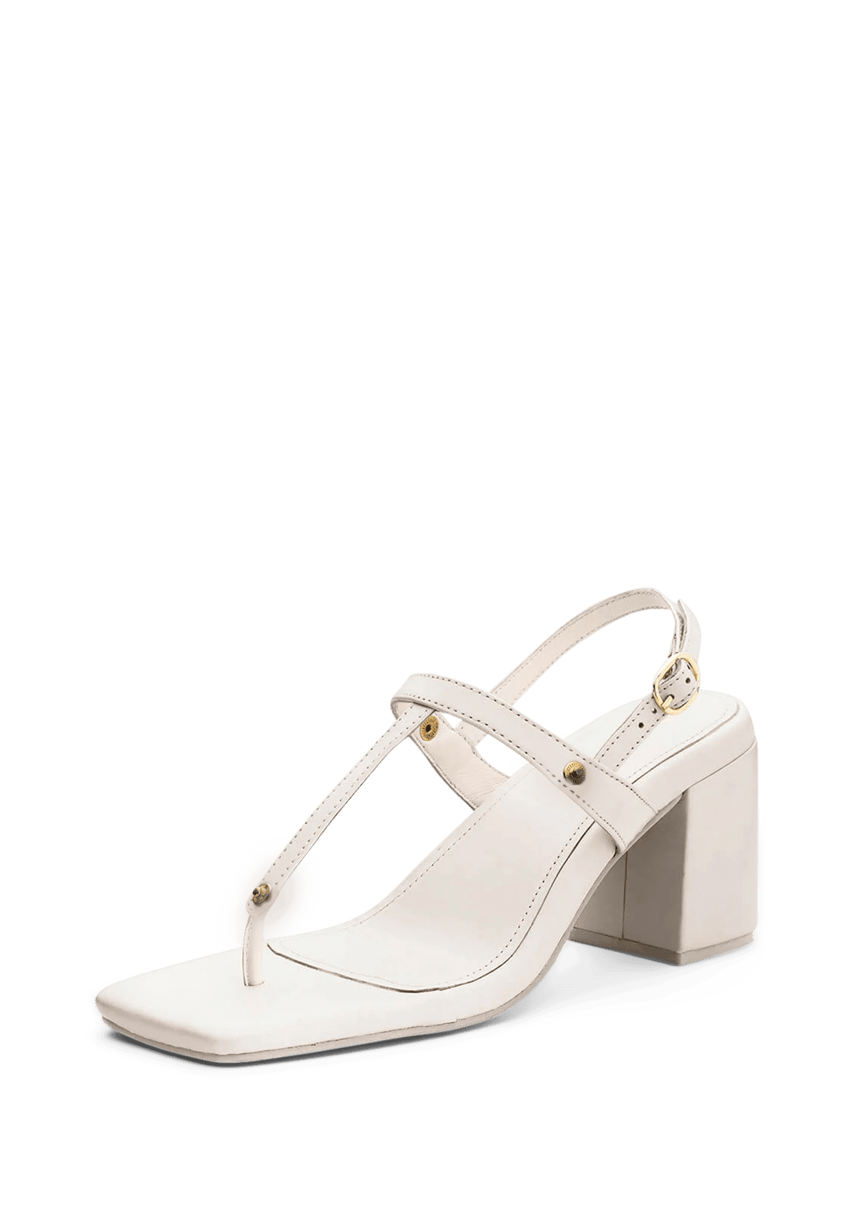 Block Heel Mid Crema