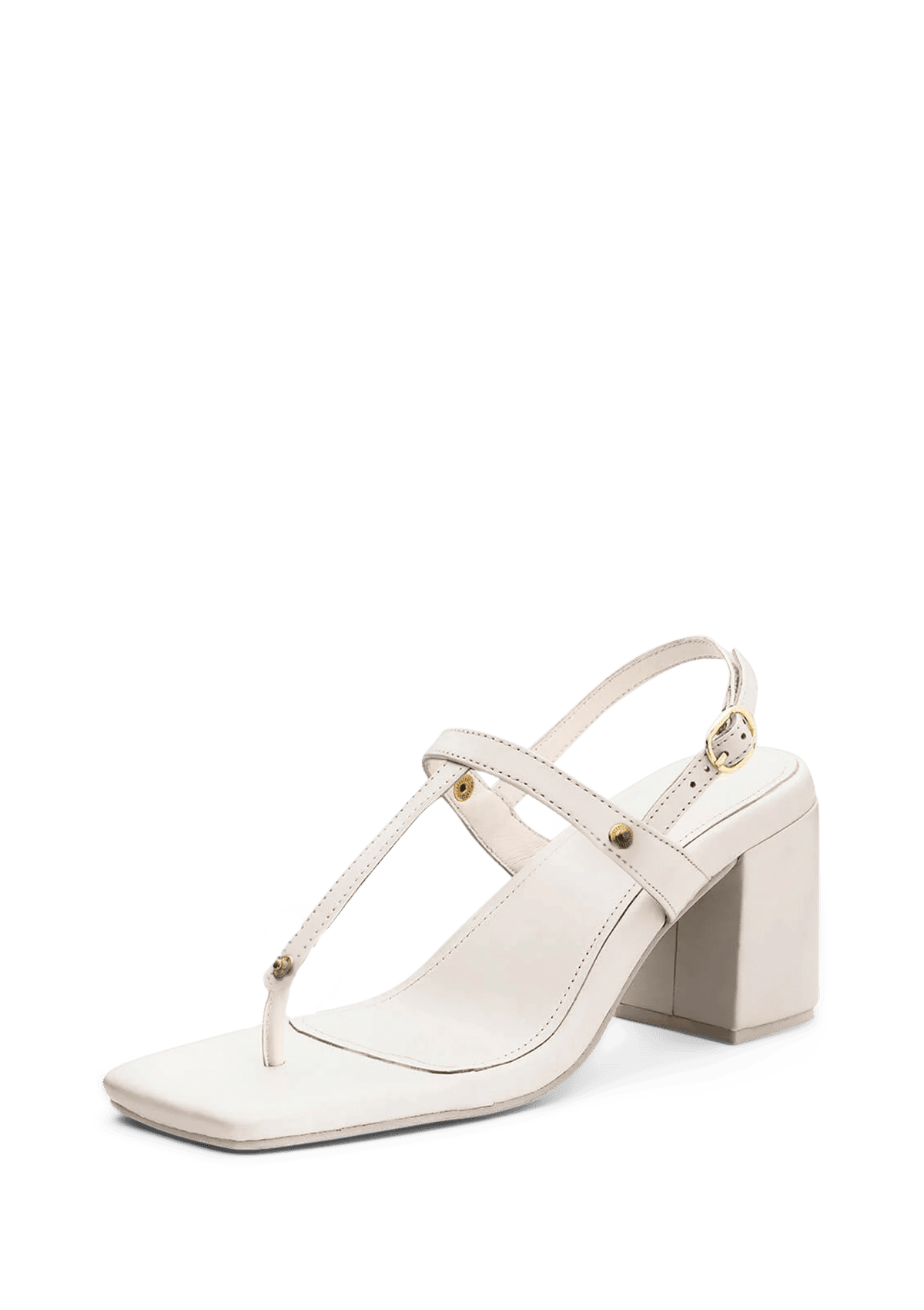 Block Heel Mid Crema