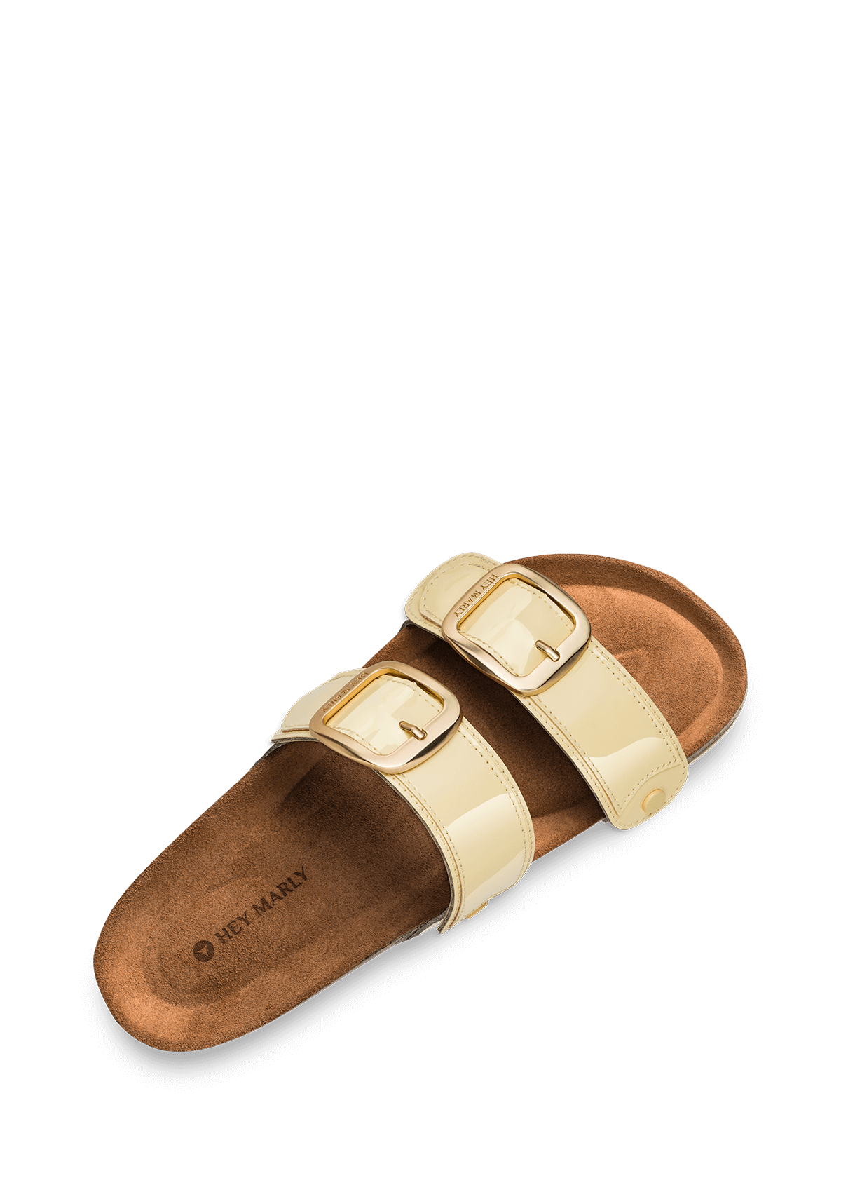 Seitenansicht auf neutralem Hintergrund des Produktes City Gloss in der Farbe Casual Cork Crema