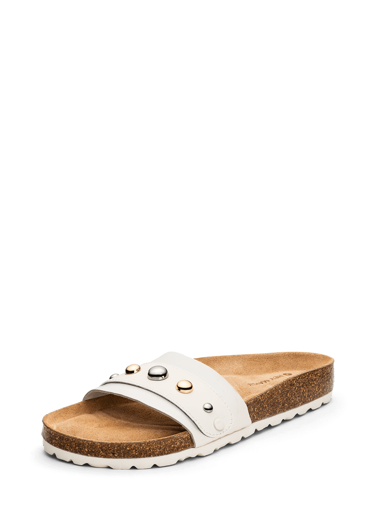 Frontalansicht auf neutralem Hintergrund des Produktes Urban Stud in der Farbe Casual Cork Crema
