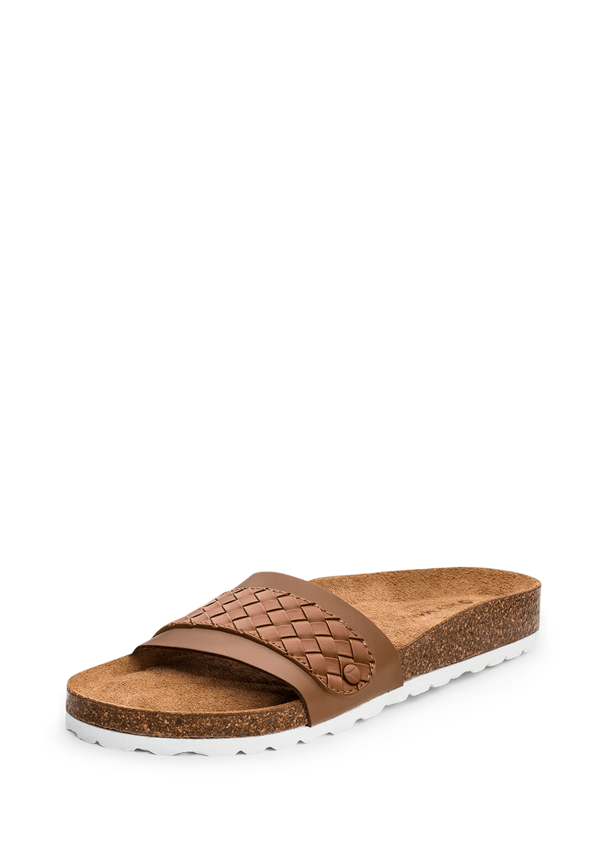 Frontalansicht auf neutralem Hintergrund des Produktes Urban Twist in der Farbe Cognac