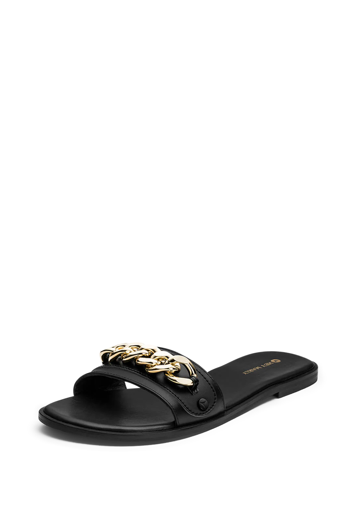Frontalansicht auf neutralem Hintergrund des Produktes Gold Chain in der Farbe Classic Black
