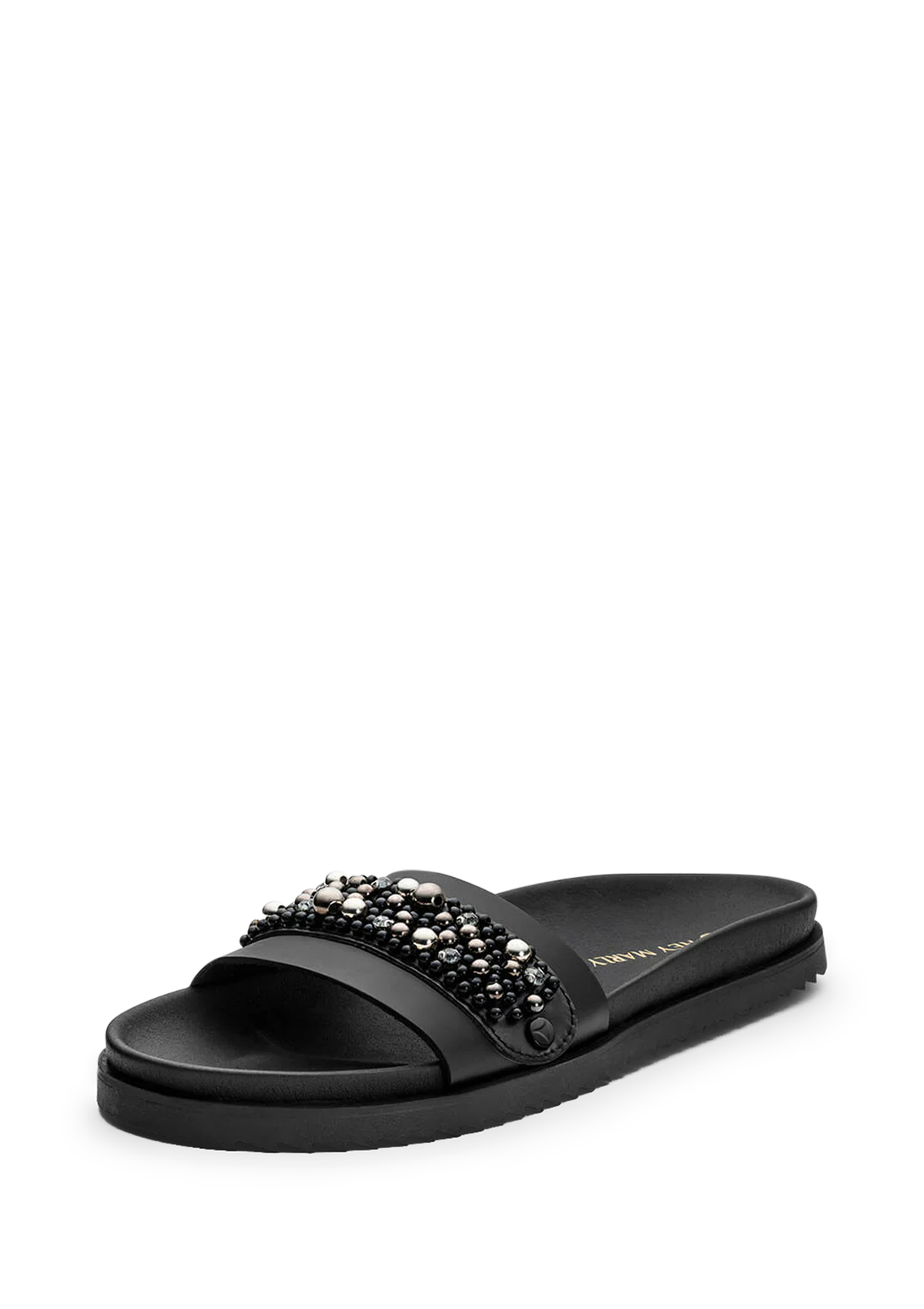 Frontalansicht auf neutralem Hintergrund des Produktes Precious Pearl in der Farbe Casual Clean Black