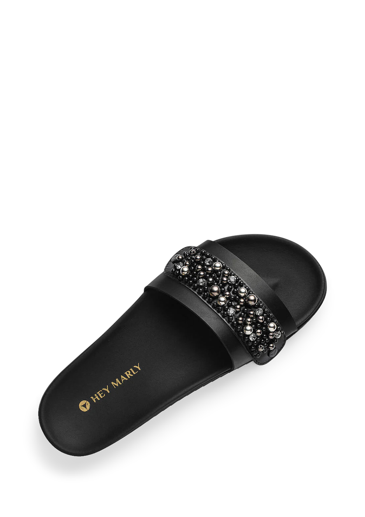 Seitenansicht auf neutralem Hintergrund des Produktes Precious Pearl in der Farbe Casual Clean Black