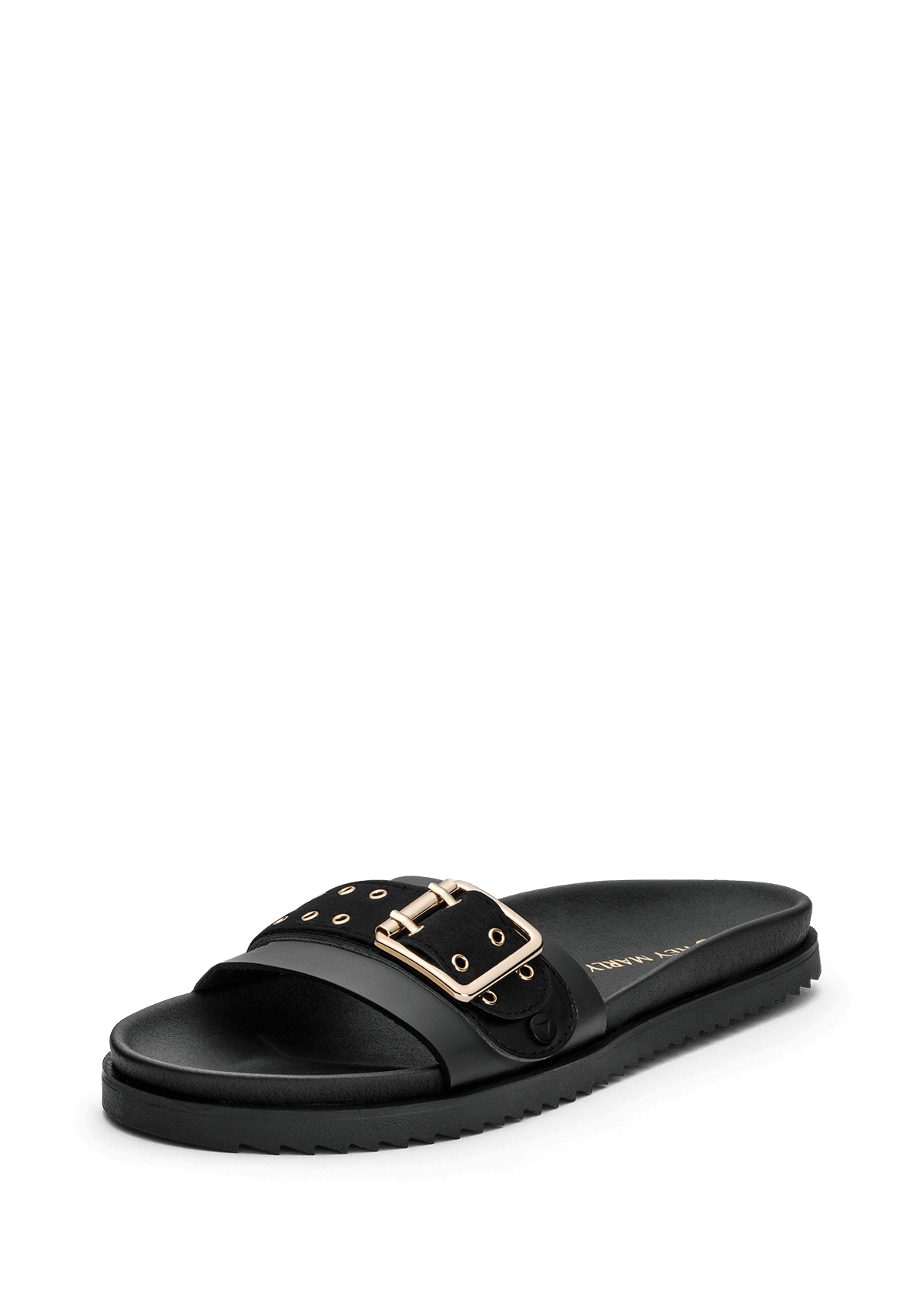 Frontalansicht auf neutralem Hintergrund des Produktes Eyelet Classic in der Farbe Casual Clean Black
