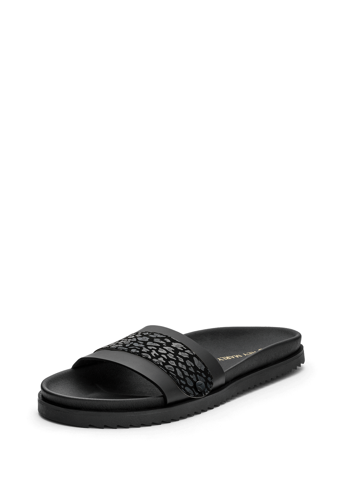Frontalansicht auf neutralem Hintergrund des Produktes Animal Print in der Farbe Casual Clean Black