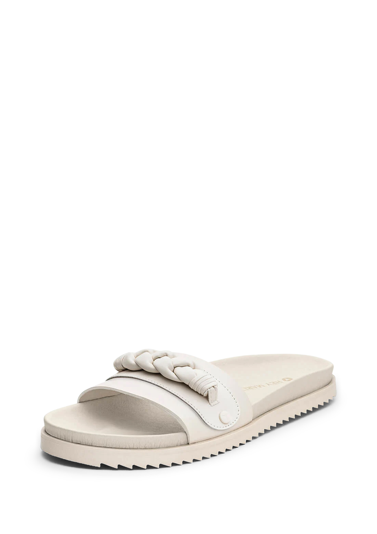 Frontalansicht auf neutralem Hintergrund des Produktes Braided in der Farbe Casual Clean Crema