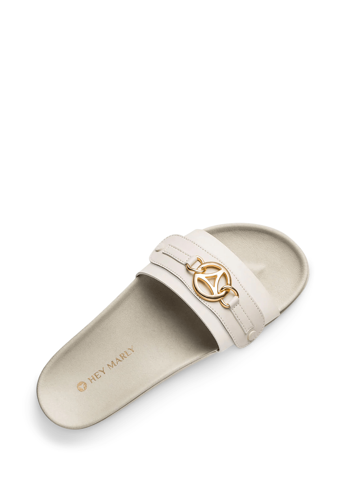 Seitenansicht auf neutralem Hintergrund des Produktes Golden Icon in der Farbe Casual Clean Crema