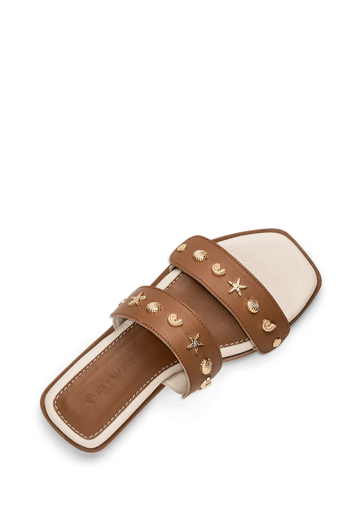 Produktabbildung auf neutralem Hintergrund des Produktes Coastal Star in der Farbe Chic Canvas Crema-Cognac