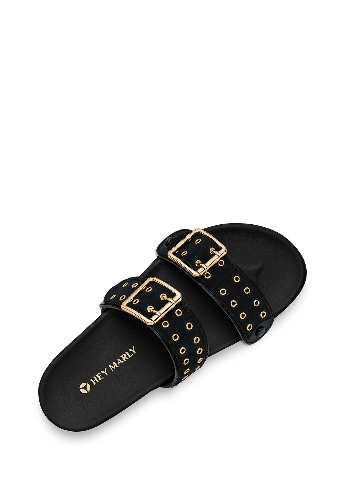 Seitenansicht auf neutralem Hintergrund des Produktes Eyelet Classic in der Farbe Casual Clean Black