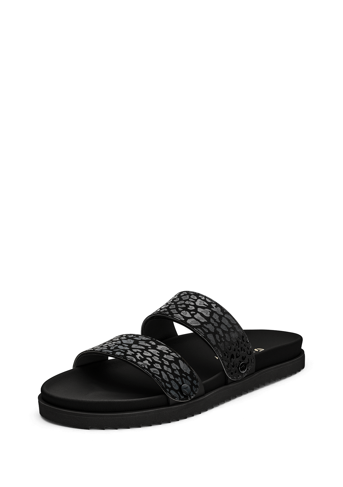 Frontalansicht auf neutralem Hintergrund des Produktes Animal Print in der Farbe Casual Clean Black