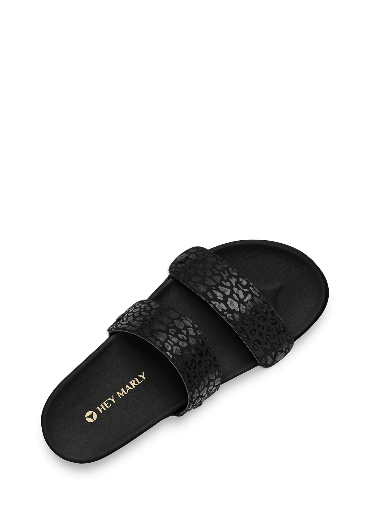 Seitenansicht auf neutralem Hintergrund des Produktes Animal Print in der Farbe Casual Clean Black