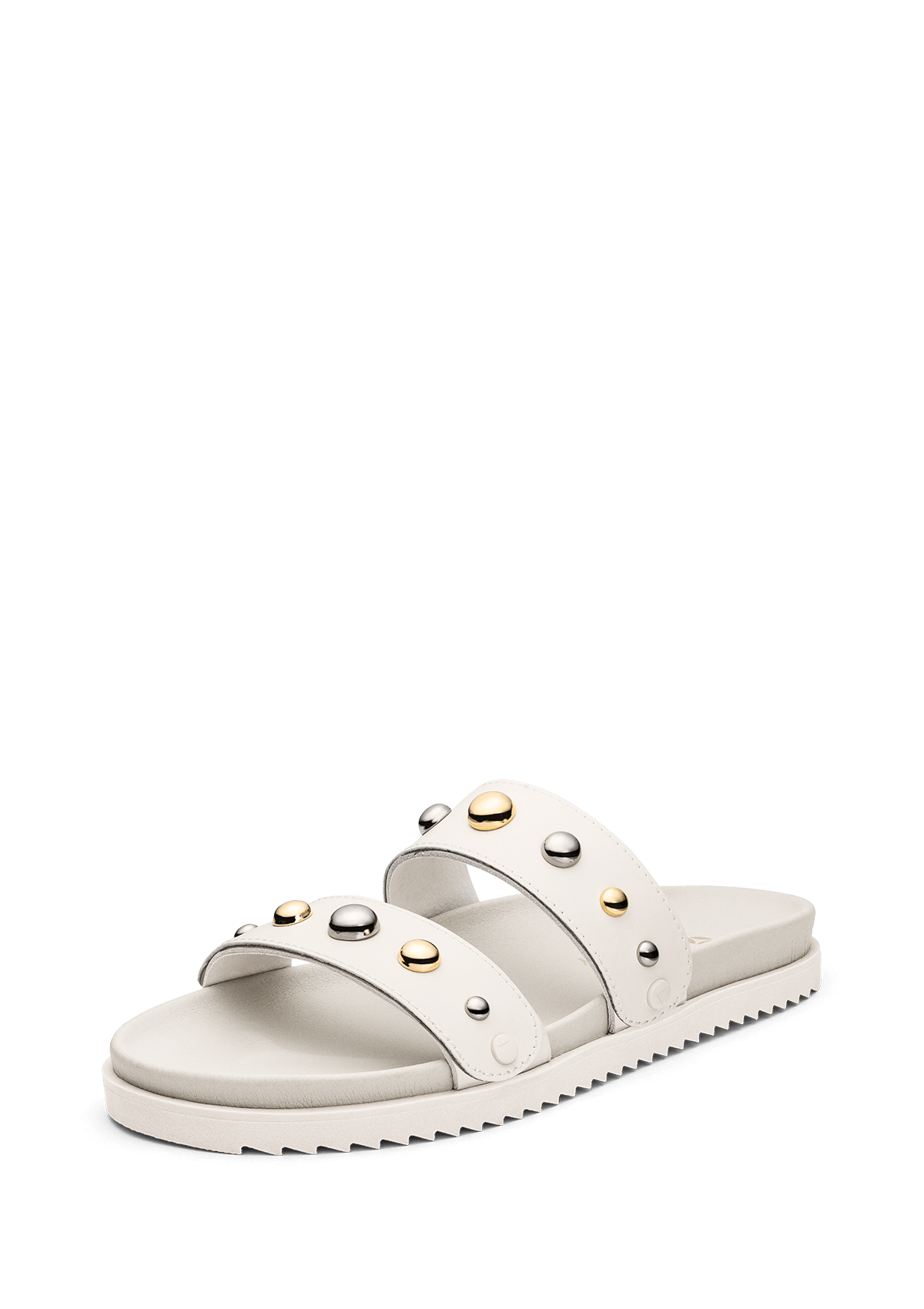 Frontalansicht auf neutralem Hintergrund des Produktes Urban Stud in der Farbe Casual Clean Crema
