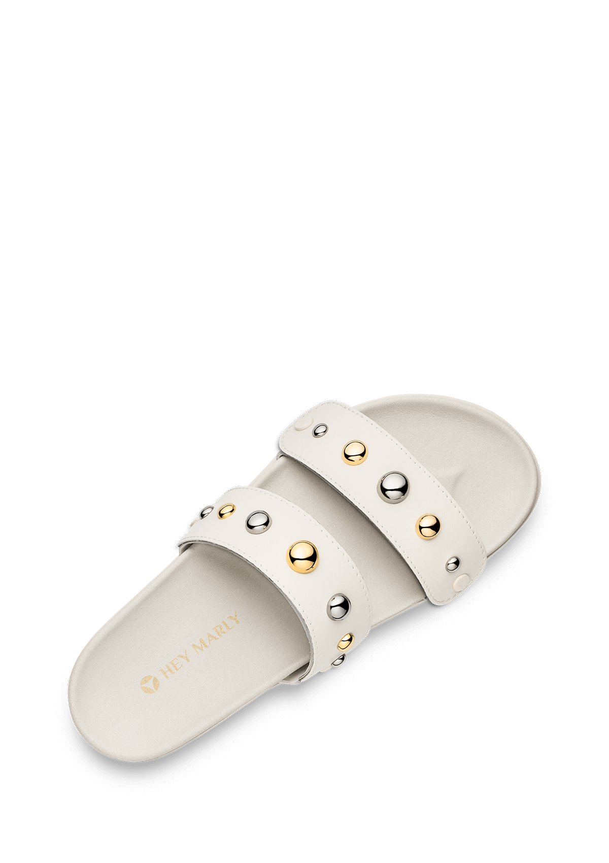 Seitenansicht auf neutralem Hintergrund des Produktes Urban Stud in der Farbe Casual Clean Crema