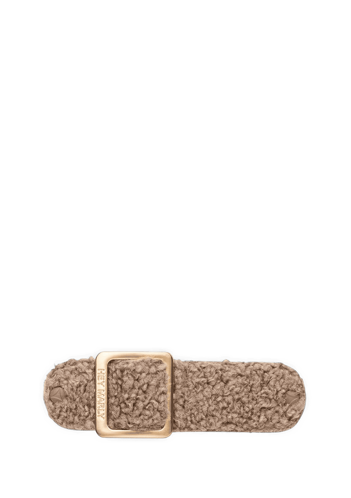 Frontalansicht auf neutralem Hintergrund des Produktes Teddy in der Farbe Mocha
