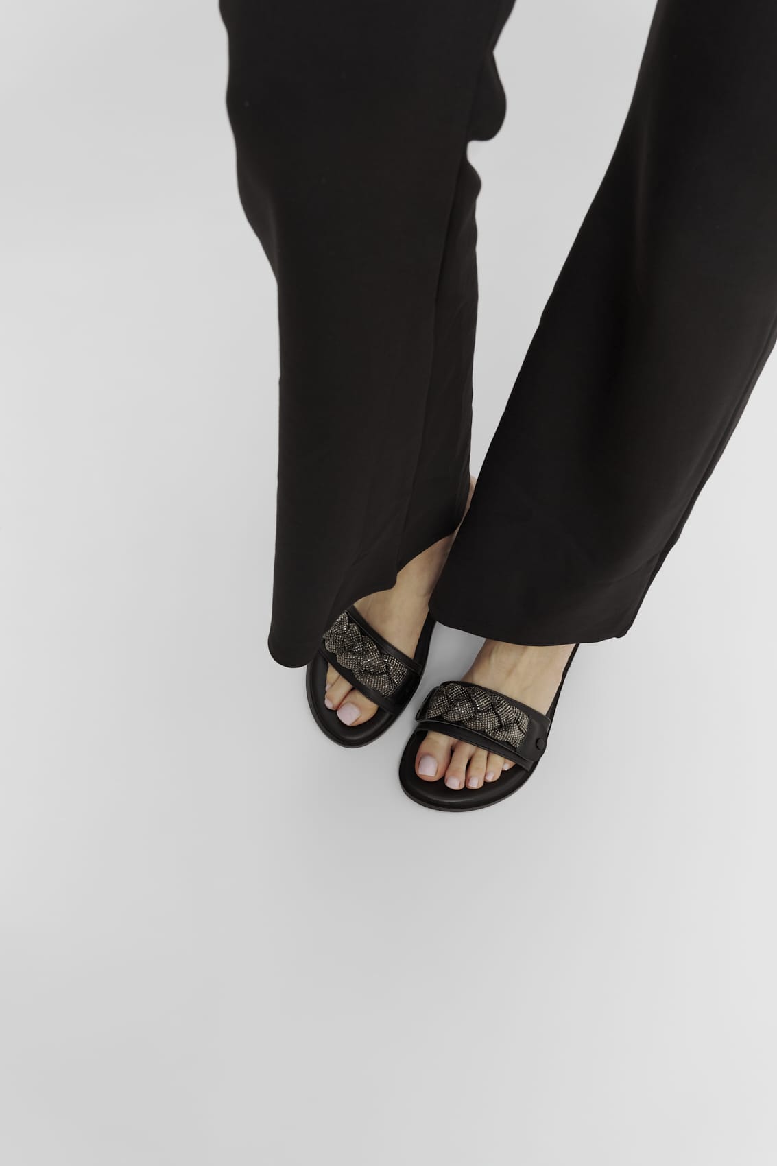 Braided Glitter - Classic Black