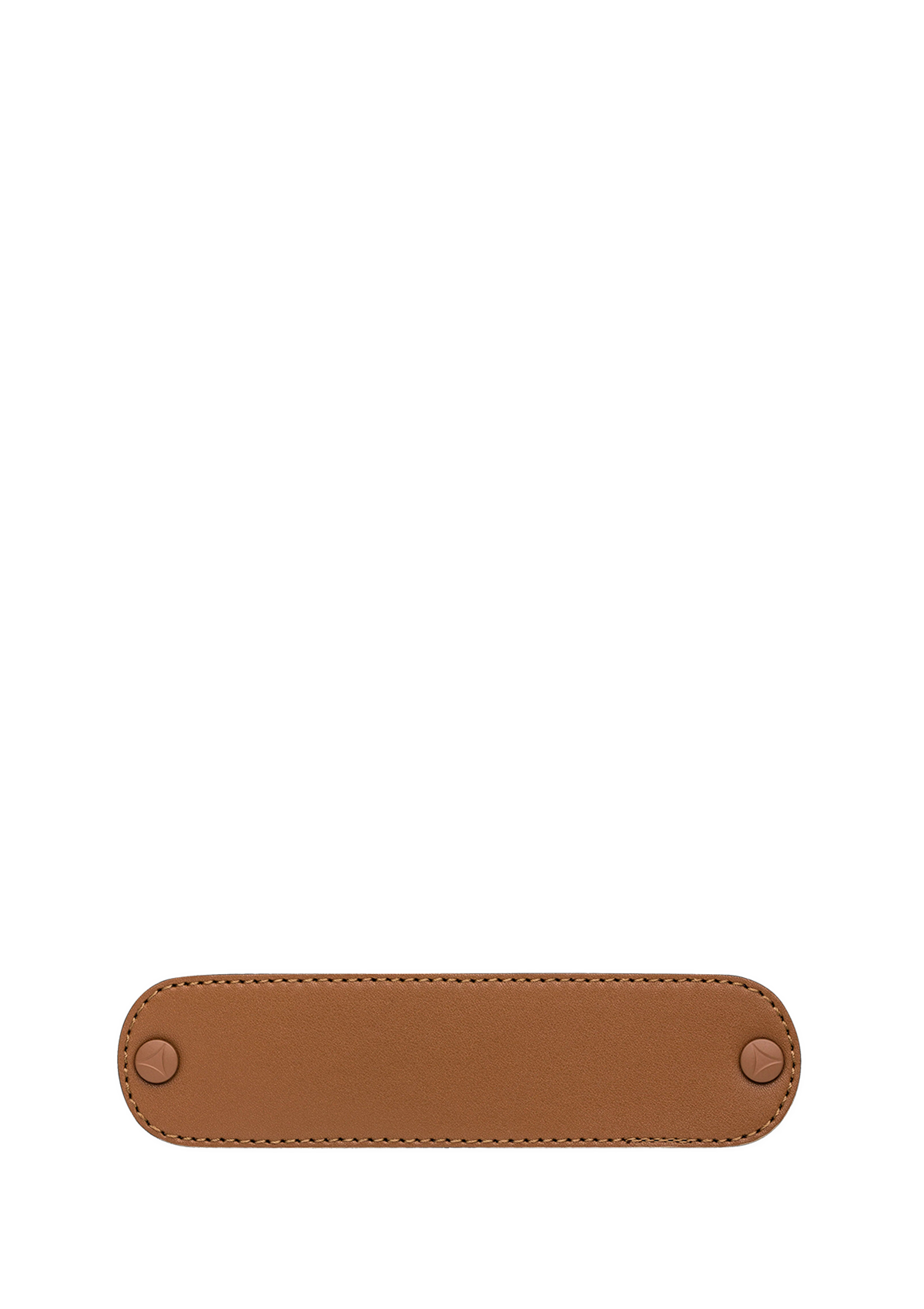 Frontalansicht auf neutralem Hintergrund des Produktes All Plain in der Farbe Cognac