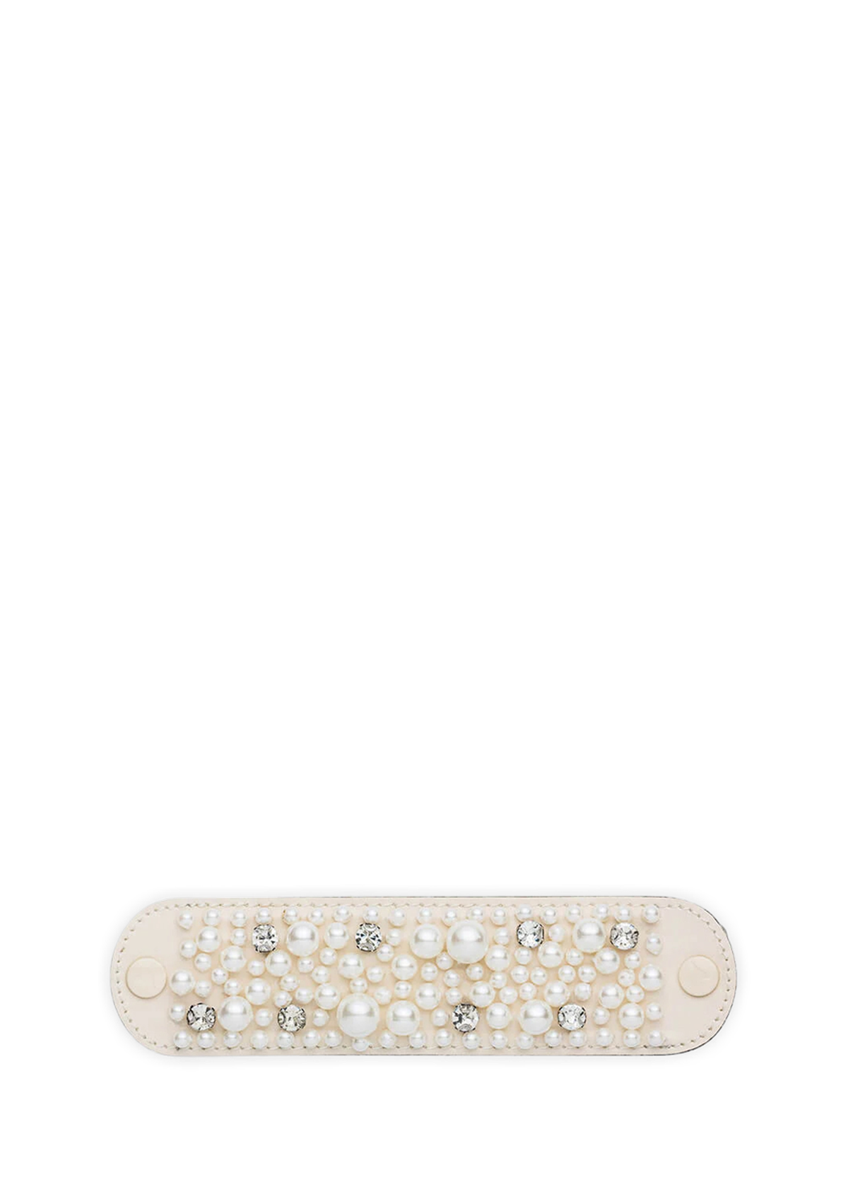 Frontalansicht auf neutralem Hintergrund des Produktes Precious Pearl in der Farbe Crema