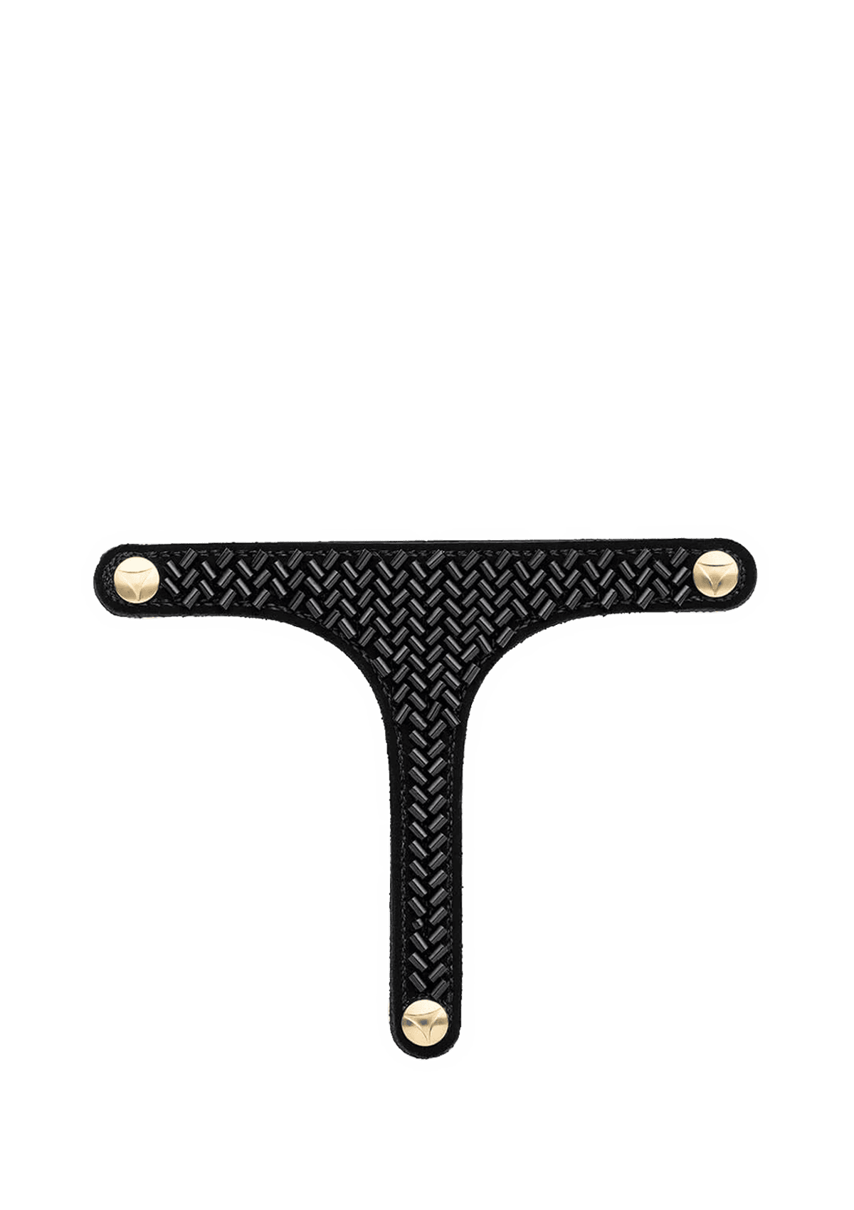 Frontalansicht auf neutralem Hintergrund des Produktes Metallic Beads in der Farbe Black